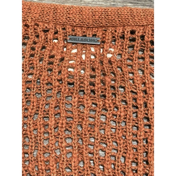 Billabong Rust Wrap Sweater Women's Knit V-Neck Boho Top | New With Tags - Picture 8 of 9